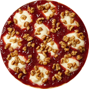 Doces: Silvestre - Pizza Grande (12 Fatias) (Ingredientes: Nozes, Chocolate Branco, Geleia de Frutas Vermelhas, Muçarela)