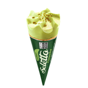 Cone: Cone Seletto Pistache - Sabor pistache com cobertura de leitinho e pistache.