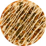 Recomendações dos Clientes: Da Samara - Pizza Grande (12 Fatias) (Ingredientes: Chocolate Branco, Frutas em Calda (Figo, Pêssego e Abacaxi), Muçarela)