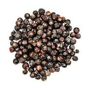 Temperos e Especiarias: Zimbro 50g - usadas como tempero para realçar o sabor de carnes e na produção de bebidas, como o gin, e para fins medicinais, devido às suas propriedades anti-inflamatórias, diuréticas e antioxidantes.