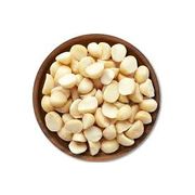 Castanhas: Macadâmia torrada s/ sal 50g - é uma oleaginosa nativa da Austrália, com sabor e textura amanteigados, rica em gorduras saudáveis, fibras, proteínas e antioxidantes.