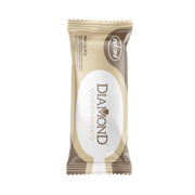 Picolé Diamond: Picolé Diamond Cookies Bianco - Sabor biscoito e chocolate branco, coberto com chocolate branco e cookies.