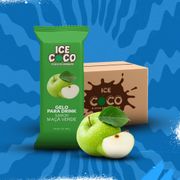 Gelo: Gelo |Barra Maçã Verde - .