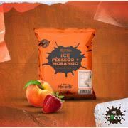 Gelo: Gelo Ice Morango e Pessêgo 500g - Gelo Morango e Pessêgo 500g