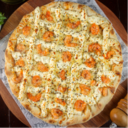 Nobres: 23-Camarão c/ catupiry - Brotão - 25 cm (Ingredientes: Azeitona, Camarão, Catupiry, Molho, Mussarela, Orégano)