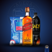 Combo Whisky + Baly 2L: Combo Red label 1L)