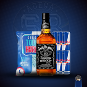 Combo Whisky + 6 Red Bull: Whisky Importado Jack Daniels 1L)