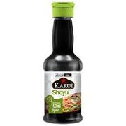 Linha Oriental: Shoyu Karui Suave 150ml - É ideal para sushis, sashimis e preparo de carnes bovinas, suínas, aves, peixes, massas, refogados, sopas, saladas, entre outros.