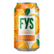Refrigerante: Fys Laranja-Pera Lata 350ml - 50% menos açúcares