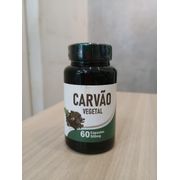Fitoterápico: Carvão vegetal 500mg 60cps Flora Viva - Auxilia na digestão, reduz gases e inchaço, e ajuda na desintoxicação do organismo.