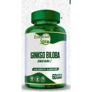 Fitoterápico: Ginko biloba extrato seco 500mg 60cps Essencial Bio - Auxilia na circulação cerebral, melhora memória e concentração.