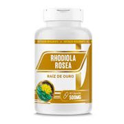 Fitoterápico: Rhodiola rosea 500mg 60cps RN - Auxilia na redução do estresse e fadiga, melhora energia e resistência física e mental.