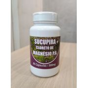Fitoterápico: Sucupira + Cloreto de magnésio P.A 500mg 60cps Flora Viva - Auxilia nas articulações, reduz inflamações, fortalece ossos e músculos.