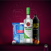 Combo De Vodka Com Baly 2L: Combo Bacardi Big Apple 700ml)