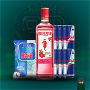 Combo De Gin + Red Bull: Gin Beefeater Pink + Red Bull)