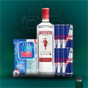 Combo De Gin + Red Bull: Combo Gin Beefeater London + Red Bull)