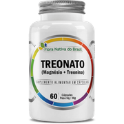 Suplementos: Magnésio treonato 600mg 60cps Flora Nativa - Melhora a memória e a cognição, apoia a saúde cerebral, auxilia no sono, reduz ansiedade e contribui para o equilíbrio do sistema nervoso.