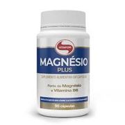 Suplementos: Magnésio plus 90cps Vitafor - Tem alta absorção, fortalece ossos e músculos, melhora energia, apoia o sistema nervoso e ajuda a reduzir câimbras e fadiga.
