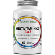 Suplementos: Multivitamínico A a Z 60cps Flora Nativa - Reforça imunidade, energia, metabolismo e saúde geral.