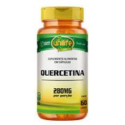 Suplementos: Quercetina 280mg 60cps Unilife - Potente antioxidante e anti-inflamatória, fortalece imunidade, auxilia na saúde cardiovascular e pode aliviar alergias.