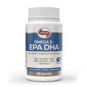 Suplementos: Epa Dha 60cps Vitafor - Protege o coração, melhora memória e visão, e reduz inflamações.
