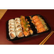 Combos Yõsei: Yõsei 33 - 25 peças + 10 hots - Combo (Ingredientes: 05 Niguiri salmão, 05 Niguiri skin, 10 Uramaki philadelphia, 5 gunkan philadelphia)