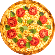 Clássicas: Marguerita - Pizza Grande (Ingredientes: Manjericão Fresco, Mussarela, Parmesão Ralado, Tomate em Rodelas)