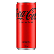 Refrigerante: Coca-Cola Lata Zero 310m - Coca-cola lata 310ml sem açúcar
