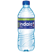 Água: Água S/ Gás 500ml - ÁGUA MINERAL NATURAL SEM GÁS INDAIÁ GARRAFA 500ML