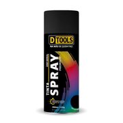 Ferragem/SOS: SPRAY PREMIUM USO GERAL PRETO BRILHO 350ML - DTOOLS - 350ml
