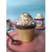 doces artesanais: Gelado de maracujá - mousse de maracujá, ganache de chocolate e chantilly