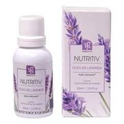 Óleos essenciais & vegetais: Óleo de lavanda 30ml Nutritiv - Acalma, reduz estresse, auxilia no sono e tem efeito antisséptico suave.