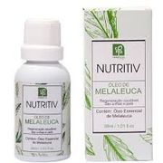 Óleos essenciais & vegetais: Óleo de melaleuca 30ml Nutritiv - Antisséptico natural, combate fungos, bactérias e ajuda na cicatrização.