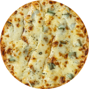 Defumados e Embutidos: Virgínia - Pizza Grande (12 Fatias) (Ingredientes: Chester, Frutas em Calda (Figo, Pêssego e Abacaxi), Catupiry, Muçarela)