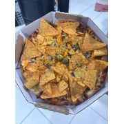 Especiais: Nachos ( Doritos ) - Pizza Grande (Ingredientes:  Mussarela, Molho de Tomate, Carne Moída,  Cheddar, Doritos)