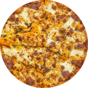 Defumados e Embutidos: Rossa - Pizza Grande (12 Fatias) (Ingredientes: Calabresa Moída, Cebola, Cheddar, Muçarela)