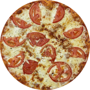 Queijos : Mozzarela - Pizza Grande (12 Fatias) (Ingredientes: Muçarela, Tomate, Molho de Tomate)