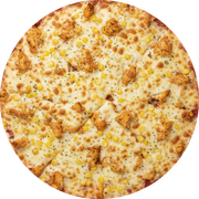 Frango: Country - Pizza Grande (12 Fatias) (Ingredientes: Peito de Frango Desfiado, Requeijão, Milho, Muçarela)