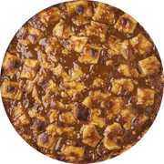 Doces: Doce de Leite - Pizza Grande (12 Fatias) (Ingredientes: Chocolate Branco Gratinado, Doce de Leite, Muçarela)