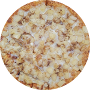 Doces: Capixaba - Pizza Grande (12 Fatias) (Ingredientes: Abacaxi, Canela, Leite Condensado, Muçarela)