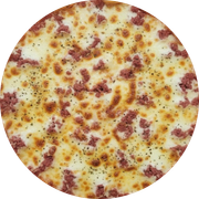 Defumados e Embutidos: CalaCheese - Pizza Grande (12 Fatias) (Ingredientes: Calabresa Moída, Cream Cheese, Muçarela)