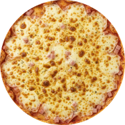 Defumados e Embutidos: Romana - Pizza Grande (12 Fatias) (Ingredientes: Presunto, Catupiry, Parmesão, Tomate, Muçarela)
