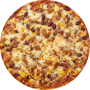 Defumados e Embutidos: Milho e Bacon - Pizza Grande (12 Fatias) (Ingredientes: Milho, Bacon, Muçarela)