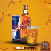 Copão: Copão de Red Label 500ML - 2 Doses 50ml + 1 Redbull + 1 Gelo de Sabor da sua Escolha!
