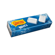 Bala, pirulitos, Chicletes: Pastilha Garoto Menta)