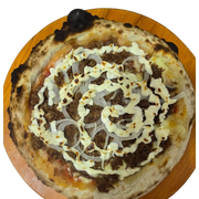 Pizza Clássicas: Carne do Sol Premium - Pizza Grande (Ingredientes: Mussarela, Carne de Sol, Cebola Roxa, Catupiry)