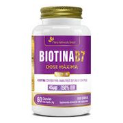 Suplementos: Biotina b7 500mg 60cps Flora Nativa - Fortalece cabelos e unhas, melhora a saúde da pele e auxilia no metabolismo energético.