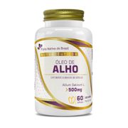 Suplementos: Óleo de alho 500mg 60cps Flora Nativa - Fortalece o sistema imunológico, melhora a saúde cardiovascular, reduz inflamações e auxilia na prevenção de infecções.