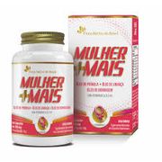 Suplementos: Mulher +Mais 700mg 60cps Flora Nativa - Hidrata a pele, fortalece cabelos e unhas, reduz inflamações, auxilia na saúde hormonal e fortalece ossos e sistema imunológico.