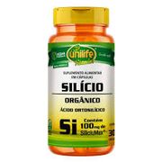 Suplementos: Silício orgânico 30cps Unilife - Fortalece cabelos, unhas e pele, melhora a elasticidade da pele, auxilia na saúde dos ossos e articulações e contribui para a síntese de colágeno.